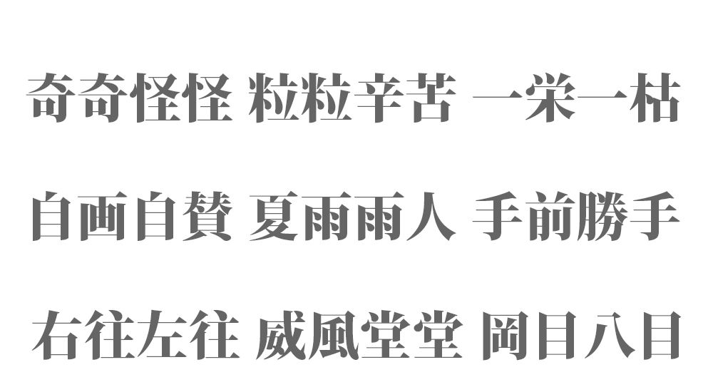 同じ漢字が2つ入る四字熟語 一覧 457種類